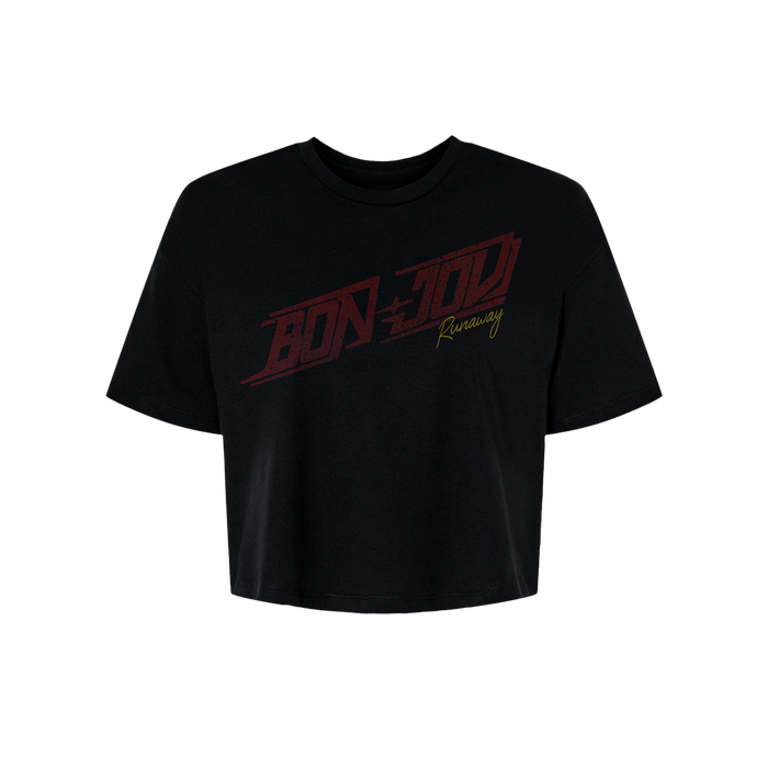 Bon Jovi Runaway Logo Crop T-Shirt