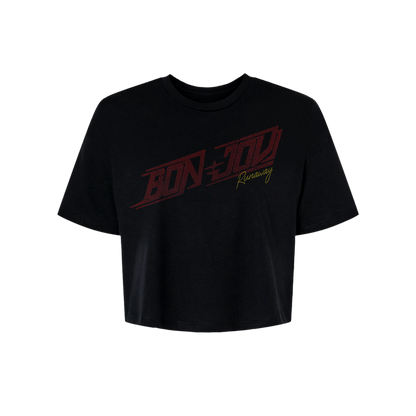 Bon Jovi Runaway Logo Crop T-Shirt