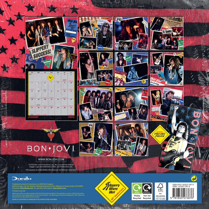 Bon Jovi Slippery When Wet 40th Anniversary Calendar-2