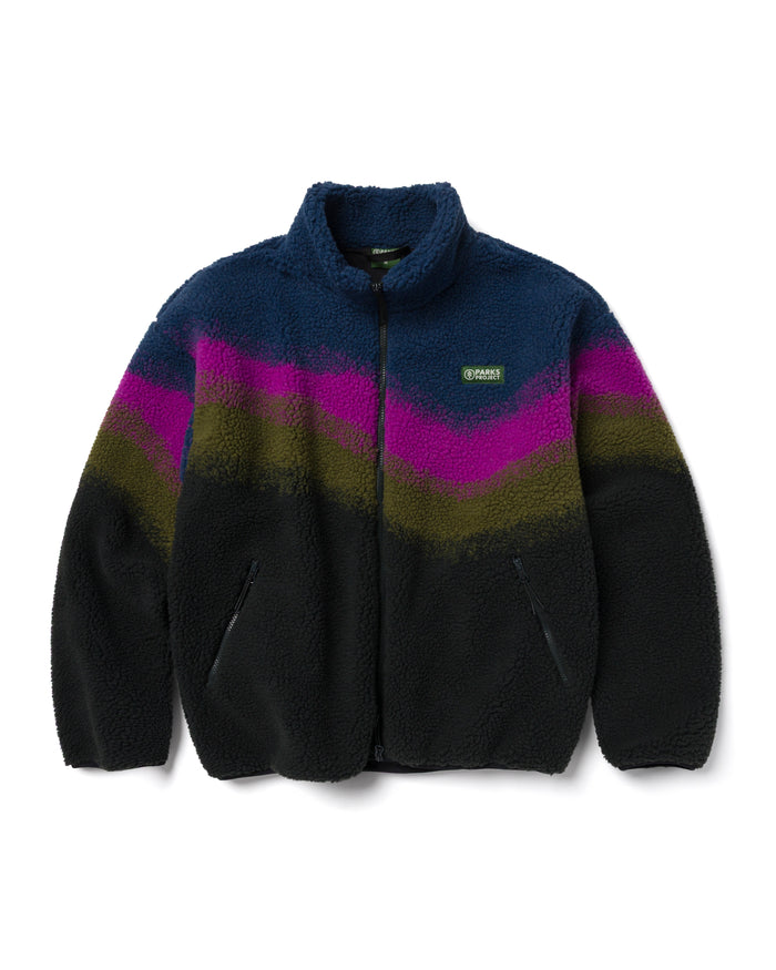 Shop Borealis High Pile Fleece Jacket Inspired by Alaskan Parks | multi-color