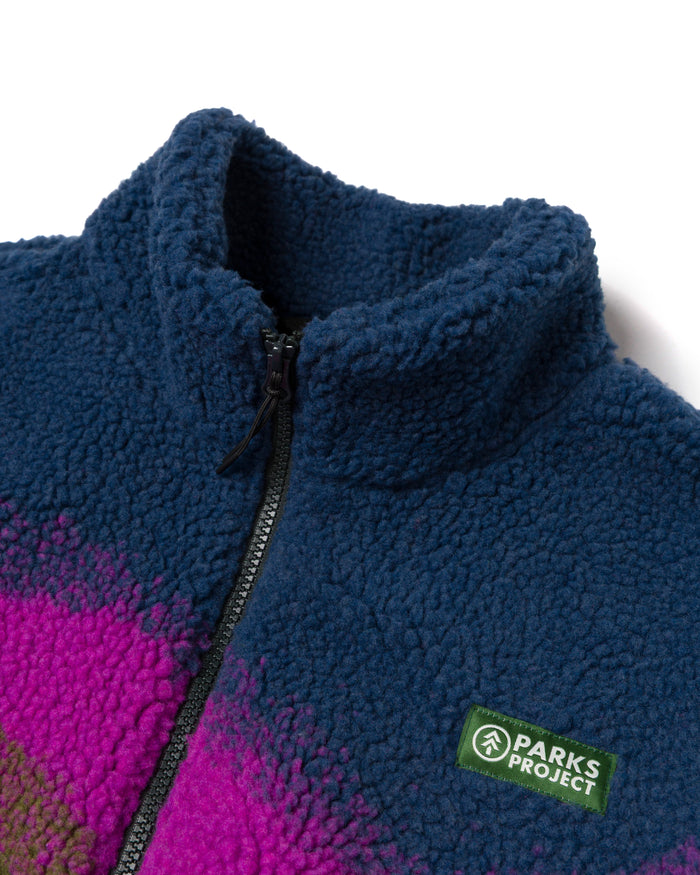 Shop Borealis High Pile Fleece Jacket Inspired by Alaskan Parks | multi-color