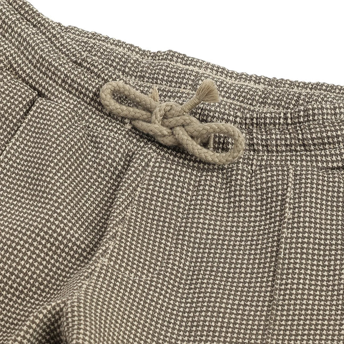 Boys Brown Printed Trousers