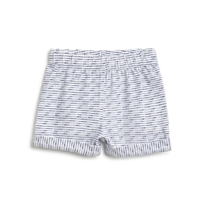 Boys White Printed T-Shirt With Shorts