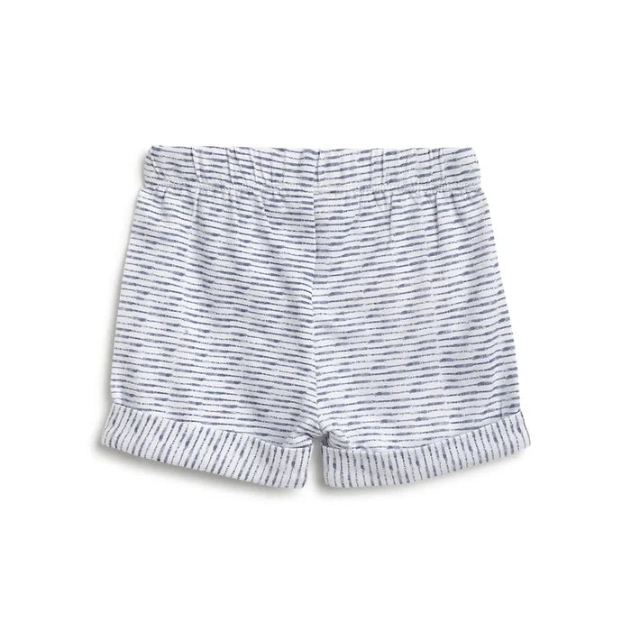 Boys White Printed T-Shirt With Shorts