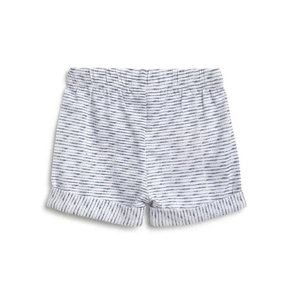 Boys White Printed T-Shirt With Shorts