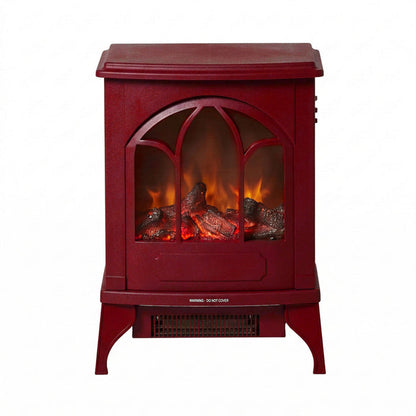 Bromley Electric Fireplace Burgundy