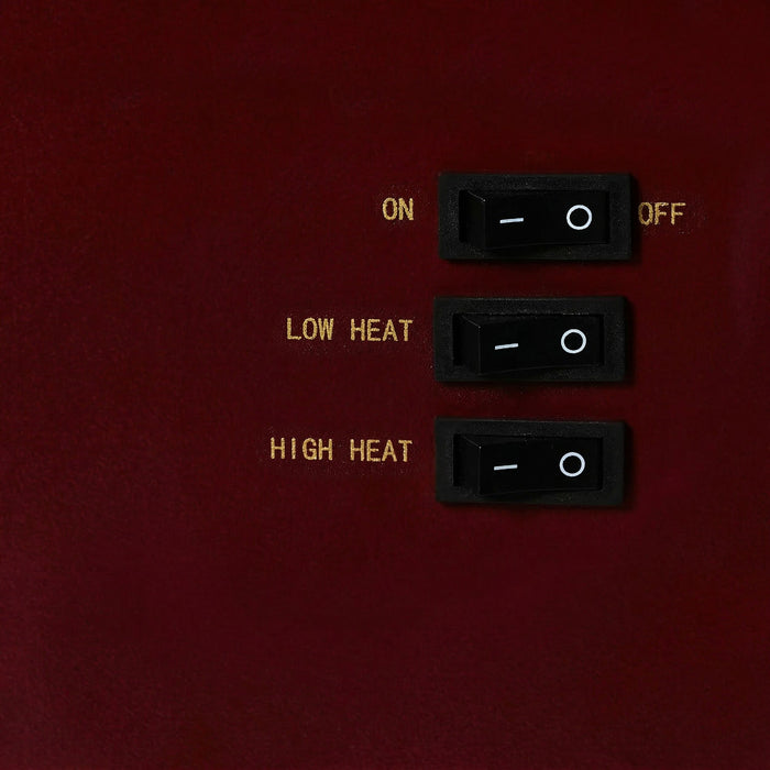 Bromley Electric Fireplace Burgundy
