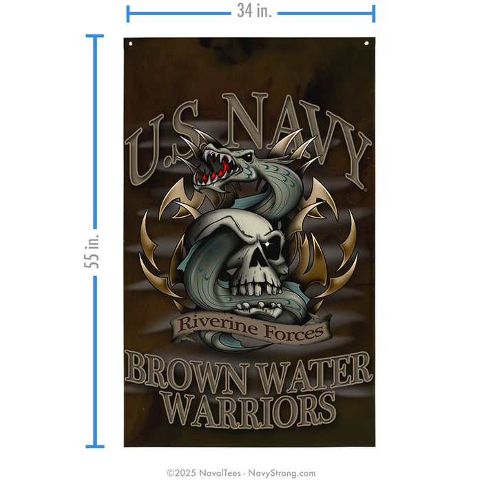 "Brown Water" Flag | 55" x 34"