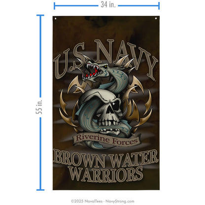 "Brown Water" Flag | 55" x 34"