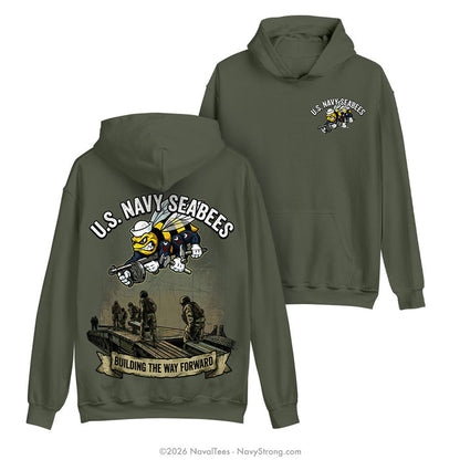 "Building the Way" Hooded Sweatshirt | Military Green