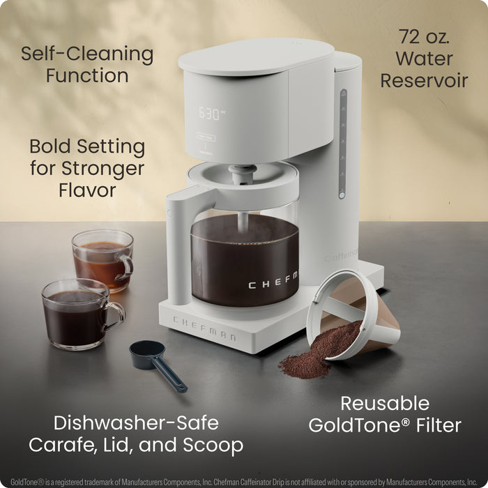 Caffeinator® 14-Cup Programmable Coffee Maker - Concrete