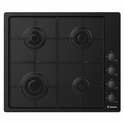 Candy 60cm 4 Burner Gas Hob - Black | CHW6LBB from DID Electrical - guaranteed Irish, guaranteed quality service. (6890808443068)