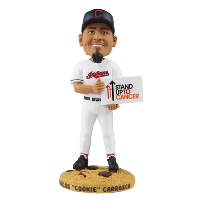 Carlos Carrasco Cleveland Indians Cookie Base Stand Up To Cancer MLB Bobblehead