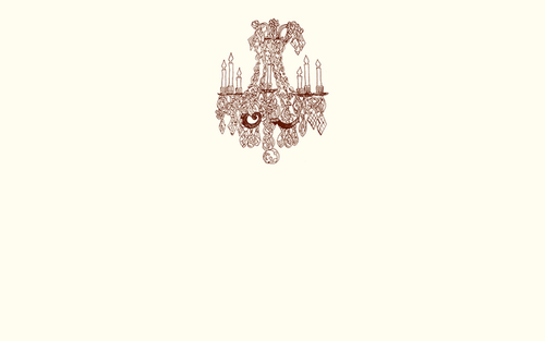 Chandelier Place Card