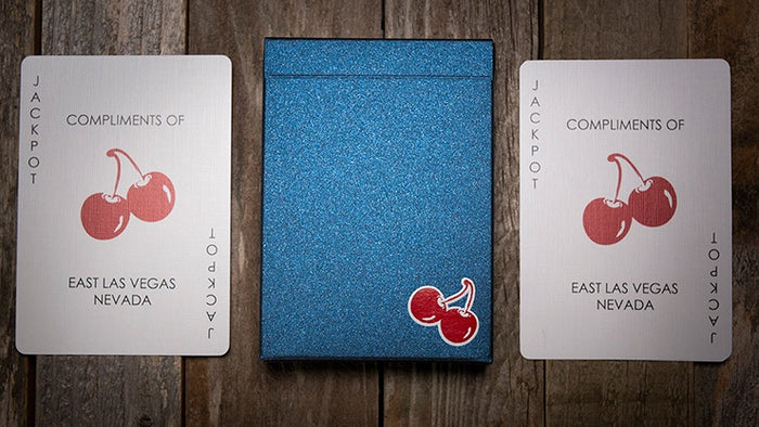 Cherry Casino House Deck Playing Cards - Tahoe Blue Playing Cards by Pure Imagination Projects