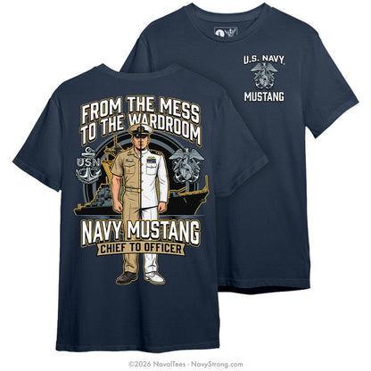"Chief to Officer" Tee | Navy