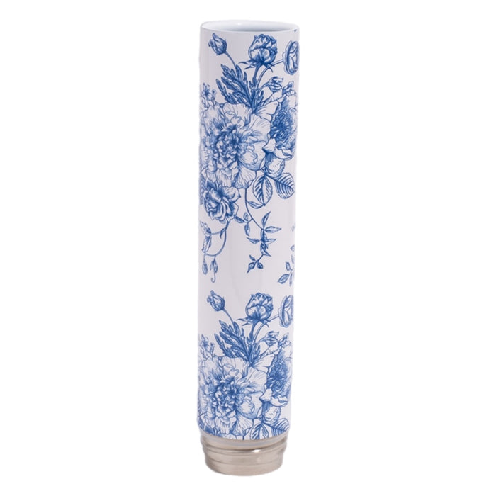 Chill Steel Pipes Neckpiece Blue Floral