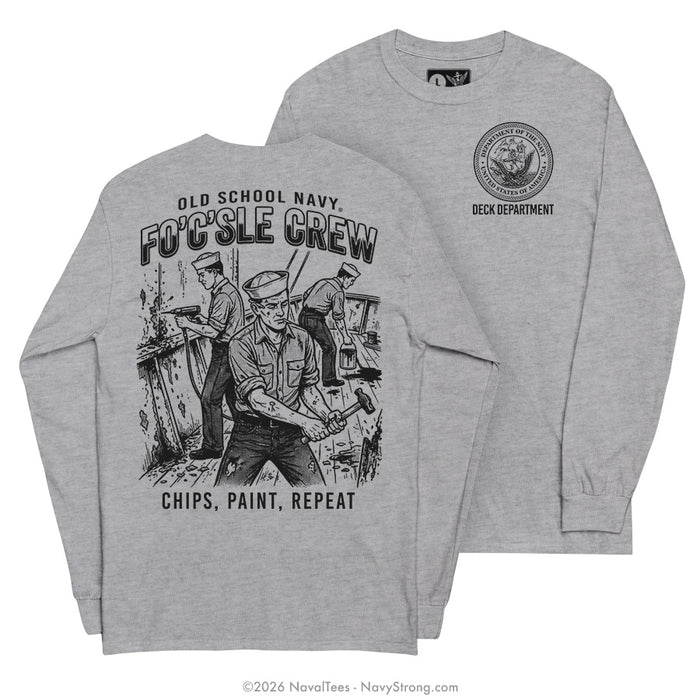 "Chips, Paint, Repeat" Long Sleeve Tee | Grey