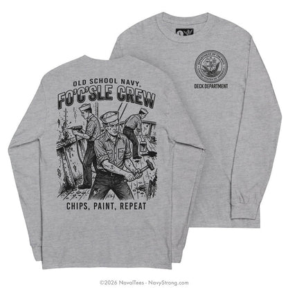 "Chips, Paint, Repeat" Long Sleeve Tee | Grey