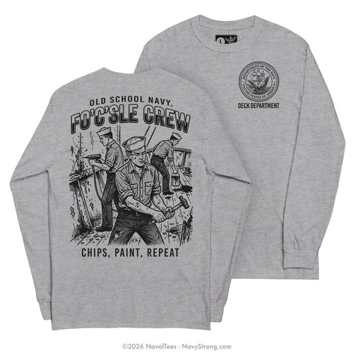 "Chips, Paint, Repeat" Long Sleeve Tee | Grey