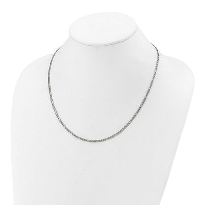 Chisel Stainless Steel Polished 3mm 20in Figaro Chain.