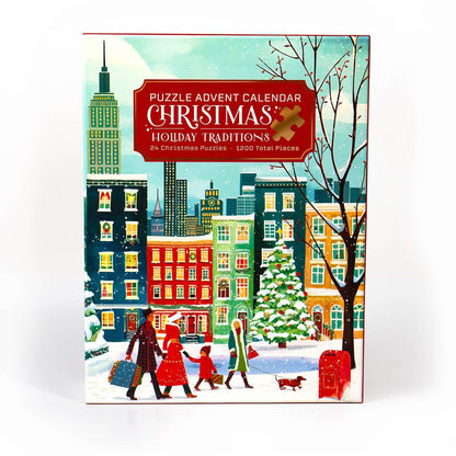 Christmas Holiday Traditions Puzzle Advent Calendar
