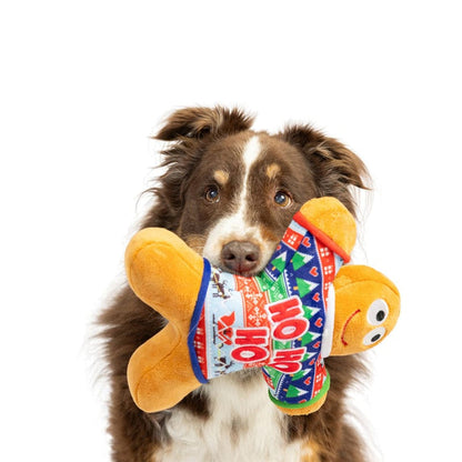 Huxley & Kent Dog Toys Christmas Ugly Sweater G-Man Plush Squeaky Holiday Dog Toy - 2 Sizes