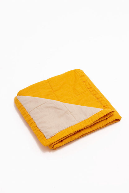 Clementine/Sparrow - Linen Quilted Blanket