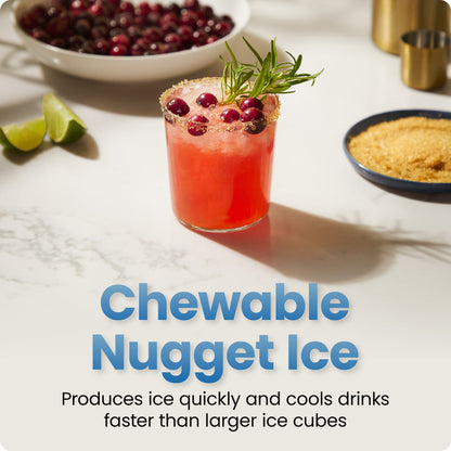 Compact Nugget Ice Maker - Black