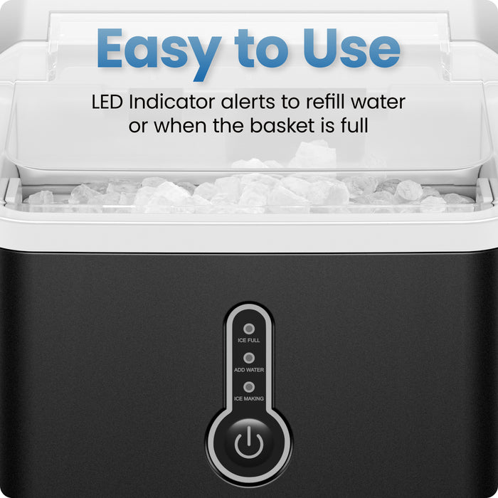 Compact Nugget Ice Maker - Black