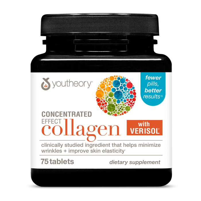 CC.00106.BTL Youtheory Concentrated Effect Collagen with Verisol Tablets Product Image - Main Image