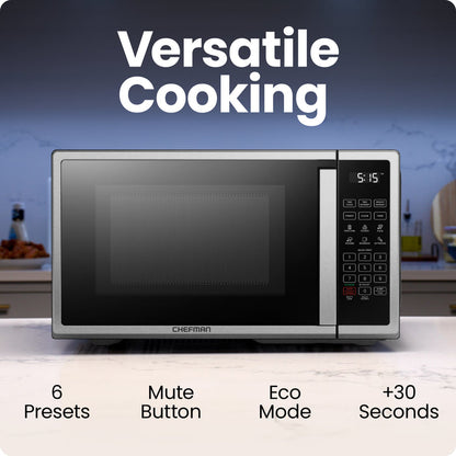 Countertop 0.7 Cu. Ft. Digital Stainless Microwave Oven
