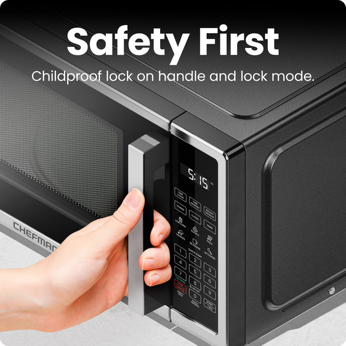 Countertop 0.7 Cu. Ft. Digital Stainless Microwave Oven