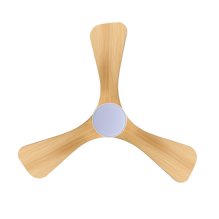 Cove 106cm Indoor DC Fan - White with Natural ABS Blades