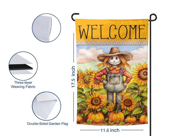 Cozy Cornucopia Fall | Garden Flag