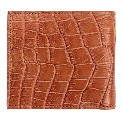 Front-on view of the closed bifold, belly tiles graduating from wide center rows to narrower ones near the edges.