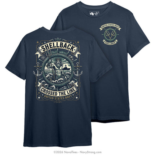 "Crossed the Line" Tee | Navy