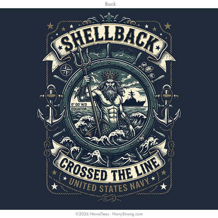 "Crossed the Line" Tee | Navy