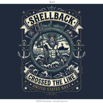 "Crossed the Line" Tee | Navy