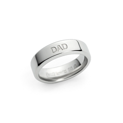 Dad Ring Silber