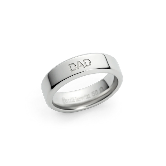 Dad Ring Silber