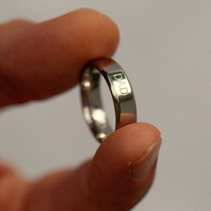 Dad Ring Silber