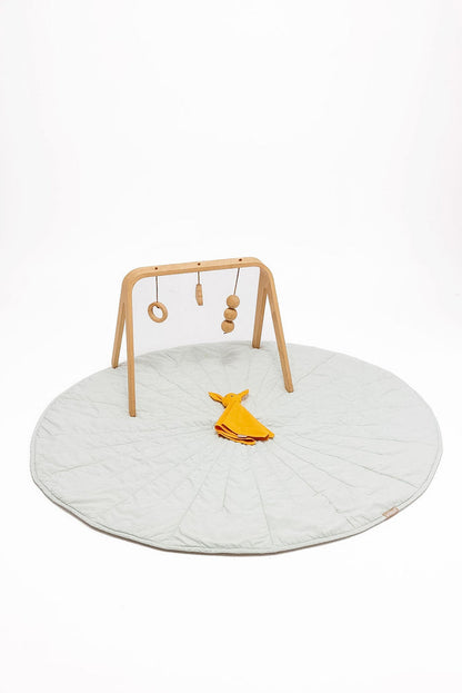 Damson/Sparrow - Linen Quilted Playmat