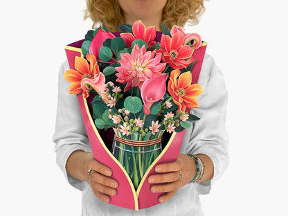 Dear Dahlia Pop Up Greeting Bouquet