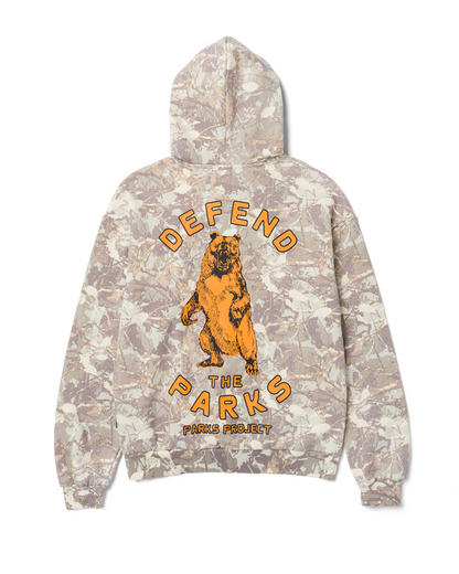 Shop Defend the Parks Bear Hoodie Inspired by Protecting National Parks  | camo