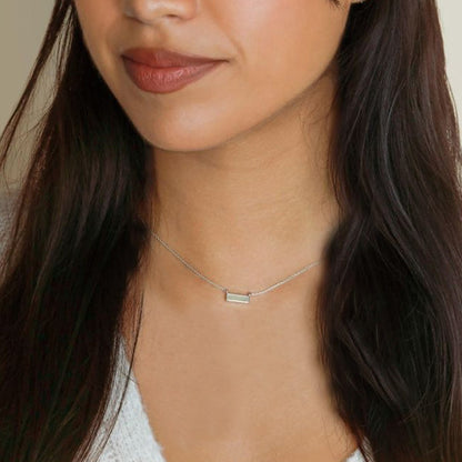 Delicate Dune Bar Necklace