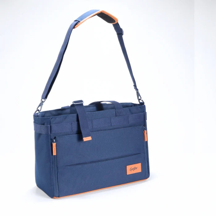 DeskMate 2-in-1 work bag – navy blue colorway on white background