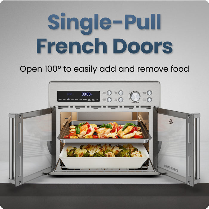 Digital French Door Air Fryer + Oven