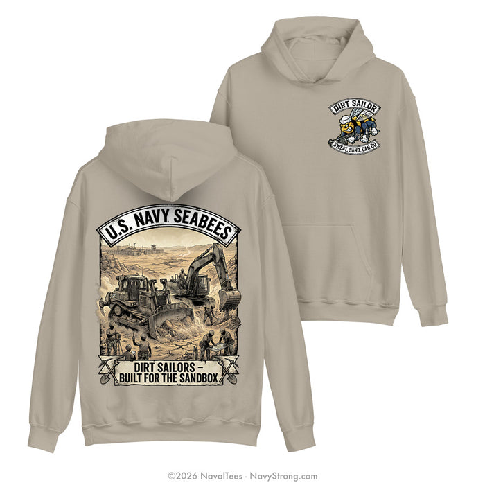 "Dirt Sailor" Hooded Sweatshirt | Khaki