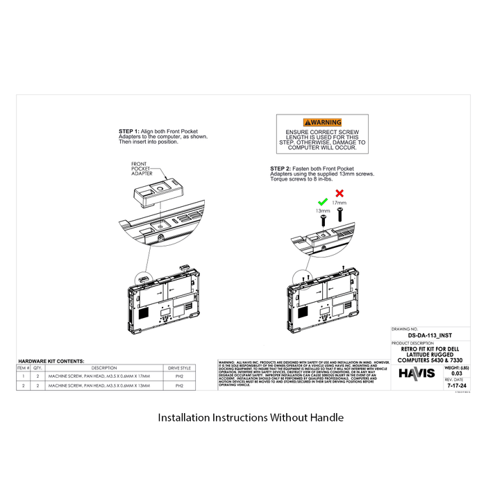 Docking Station For Rugged 5430 & Rugged 7330 | DS - DELL - 415 & DS - DA - 113 - Rugged Books Inc.